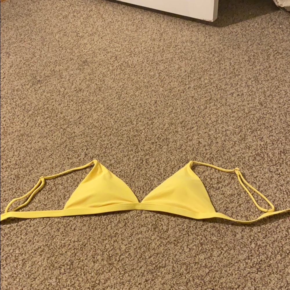 Neon yellow bathing suit